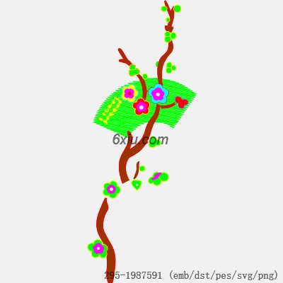 svg矢量绣花图下载