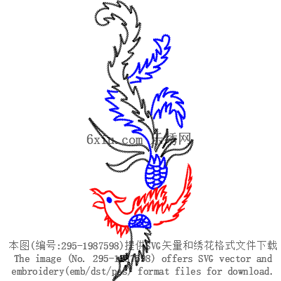 svg矢量绣花图下载