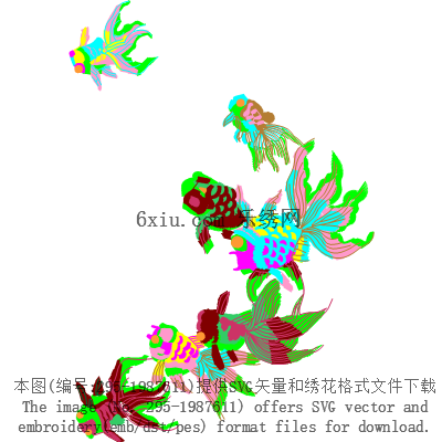 svg矢量绣花图下载