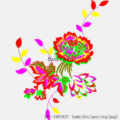 svg矢量绣花图下载