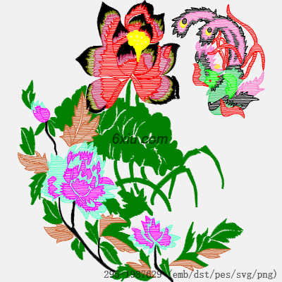 svg矢量绣花图下载