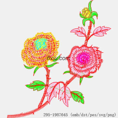 svg矢量绣花图下载