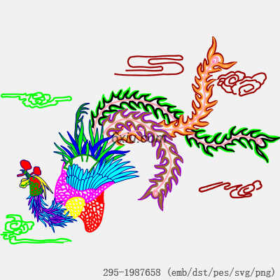 svg矢量绣花图下载