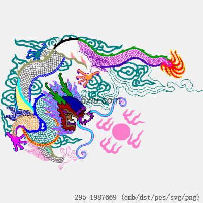 svg矢量绣花图下载