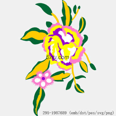 svg矢量绣花图下载