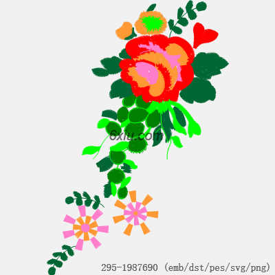 svg矢量绣花图下载