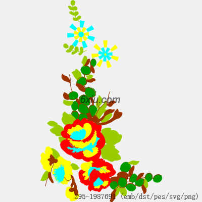 svg矢量绣花图下载