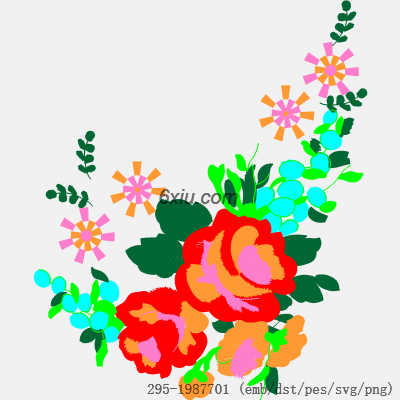 svg矢量绣花图下载