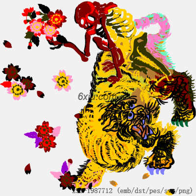 svg矢量绣花图下载
