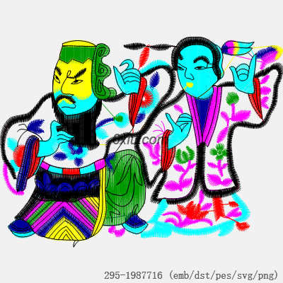 svg矢量绣花图下载