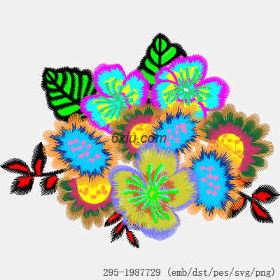 svg矢量绣花图下载
