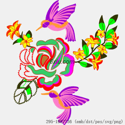 svg矢量绣花图下载