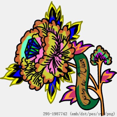 svg矢量绣花图下载