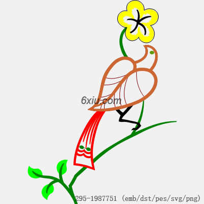 svg矢量绣花图下载