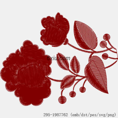 svg矢量绣花图下载