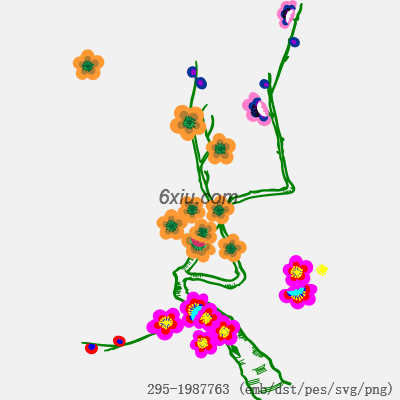 svg矢量绣花图下载