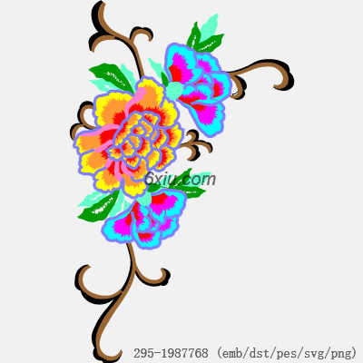 svg矢量绣花图下载