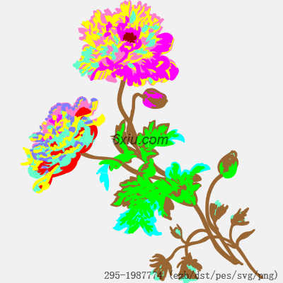 svg矢量绣花图下载