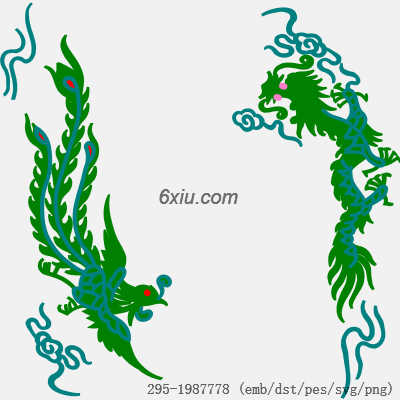 svg矢量绣花图下载