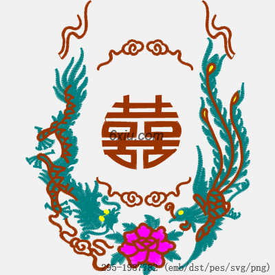 svg矢量绣花图下载