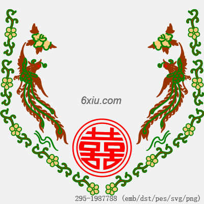 svg矢量绣花图下载