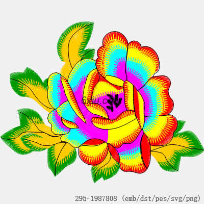 svg矢量绣花图下载