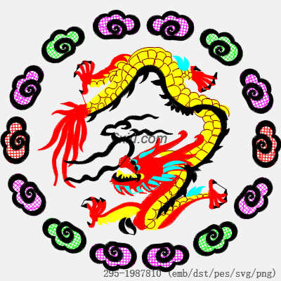 svg矢量绣花图下载