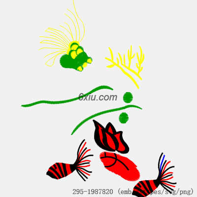 svg矢量绣花图下载