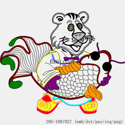 svg矢量绣花图下载