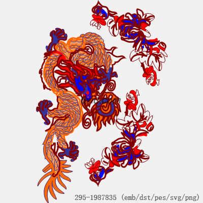 svg矢量绣花图下载