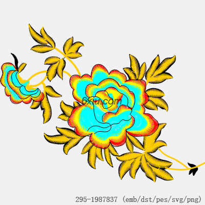 svg矢量绣花图下载