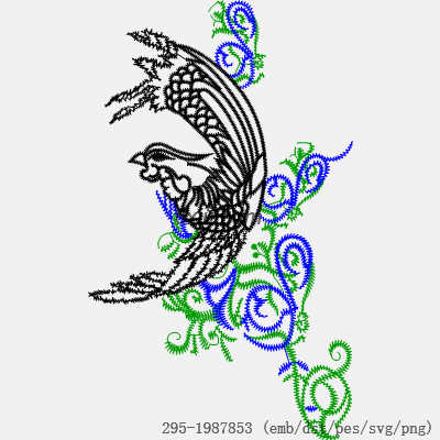 svg矢量绣花图下载