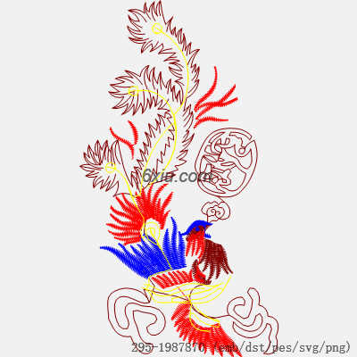 svg矢量绣花图下载