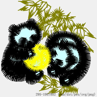 svg矢量绣花图下载