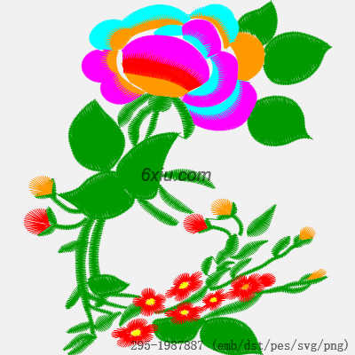 svg矢量绣花图下载