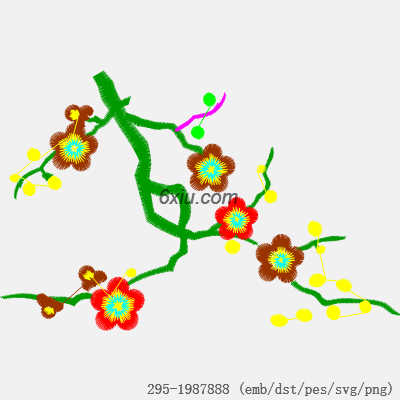svg矢量绣花图下载