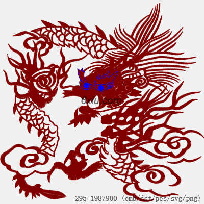 svg矢量绣花图下载
