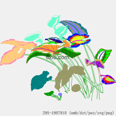 svg矢量绣花图下载