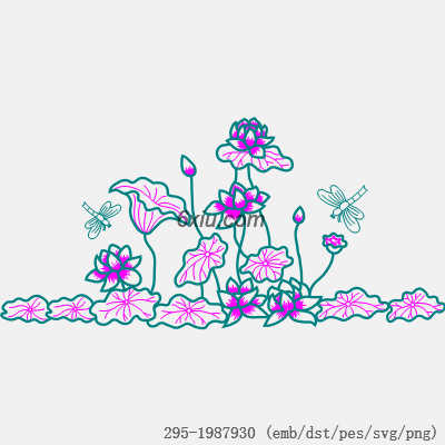 svg矢量绣花图下载