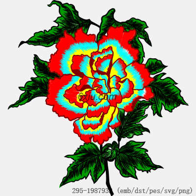 svg矢量绣花图下载