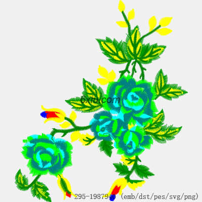 svg矢量绣花图下载