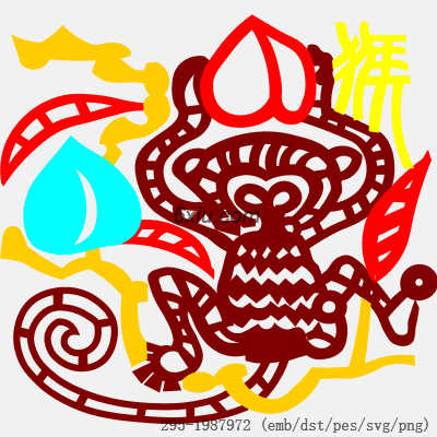 svg矢量绣花图下载