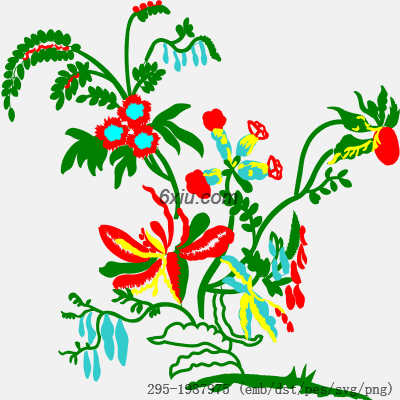 svg矢量绣花图下载