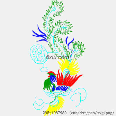 svg矢量绣花图下载