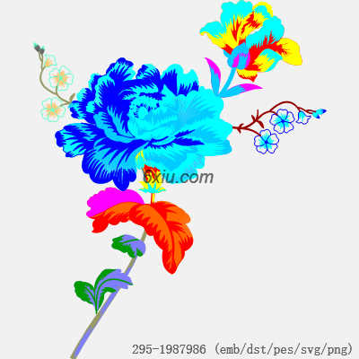 svg矢量绣花图下载