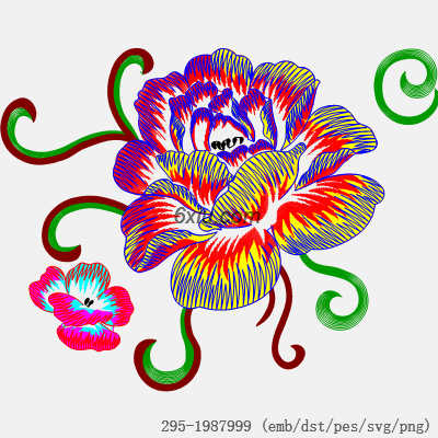 svg矢量绣花图下载