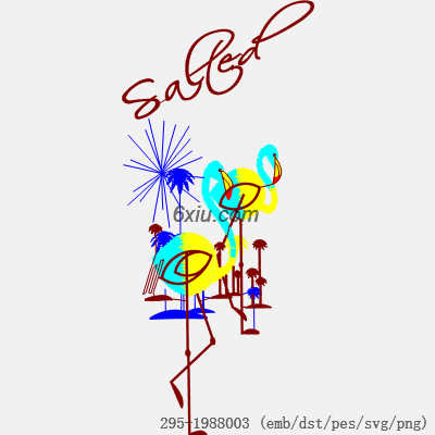 svg矢量绣花图下载
