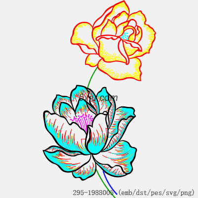 svg矢量绣花图下载