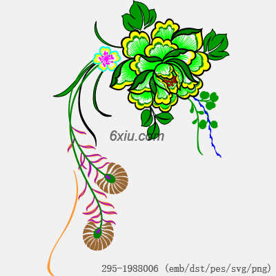 svg矢量绣花图下载