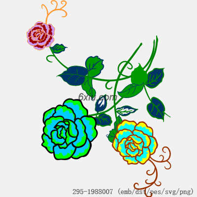 svg矢量绣花图下载